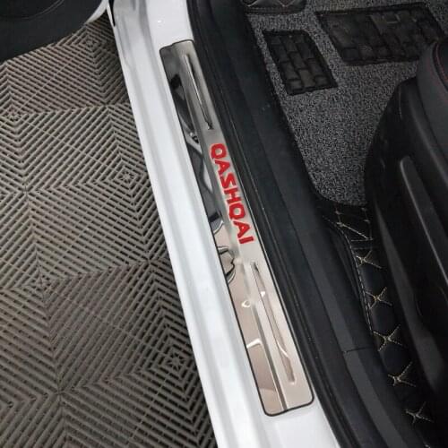 4PCS/SET stainless steel door sill Scuff Plate Welcome Pedal For nissan qashqai j11 2016 2017 2018 Car Styling Accessories