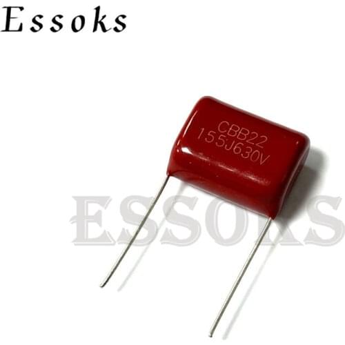 5PCS 630V155J 1.5UF Pitch 20mm 25mm 27.5mm 15000NF 630V 155 155J CBB Polypropylene film capacitor