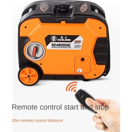 Gasoline Generator Mute 220V Household High Power 4.5kw Small Portable Mobile Electricity