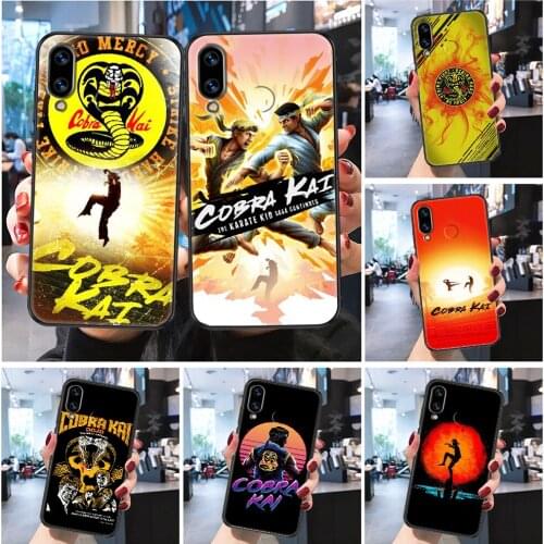 Cobra Kai snake TV Phone case For Huawei P Mate P10 P20 P30 P40 10 20 Smart Z Pro Lite 2019 Frosted black painting waterproof