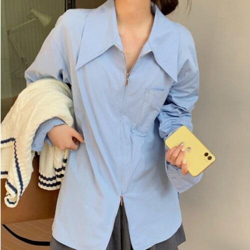 Голубые блузки Deeptown China At AliExpress