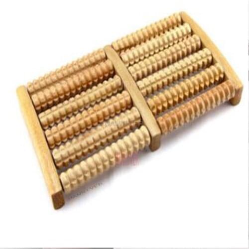 HANRIVER Wooden massager crooked teeth round wooden massager home health care, gift