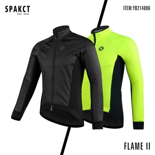 Winter Men Cycling Jacket Windproof Thermal Fleece Bike Jacket MTB Bicycle Riding Running Snowboard Jacket Two-way Zipper Coat