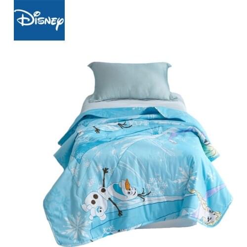 Disney summer quilt air conditioner comforter for kid bedroom decoration 150x200cm 100% cotton frozen blue princess cartoon new