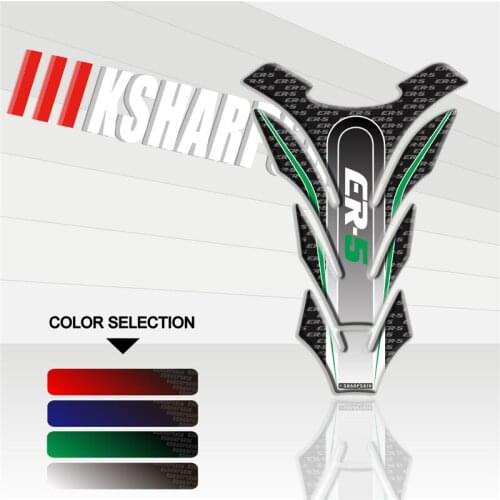 Motorcycle 3D fuel tank pad sticker protective decorative decal FOR KAWASAKI ER-5 Fishbone Protective Decals