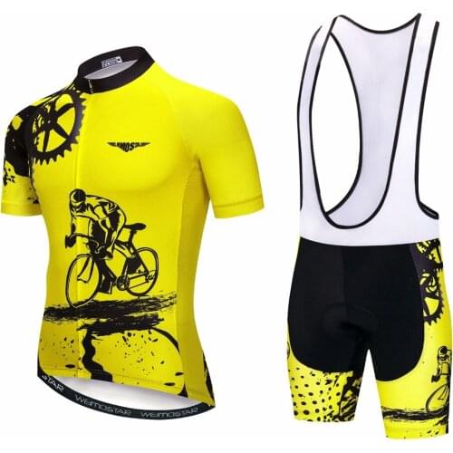 Men Cycling Set 2019 Bike Jersey Shorts suit Mountain Bike Clothing MTB Bicycle Clothes Maillot Ropa Ciclismo Top bottom summer