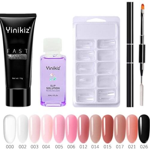 Profesional Poly Nail gel Nail Kit Of Nail Kit Professional Set Art Design Decorations Extension Kit For Poly Nail Gel Kit