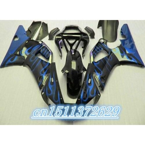 Dor-Fairing for YZF R1 00-01 YZF-R1 2000-2001 YZF1000 1000 YZFR1 00 01 2000 2001 for black blue D