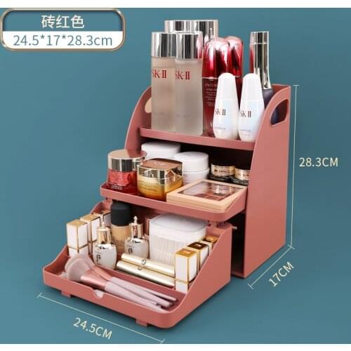 Plastic Make Up Organizer Drawer Desktop Waterproof Makeup Organizer Dustproof Cosmetic Cosmetic Box Storage Boxes BG50SS