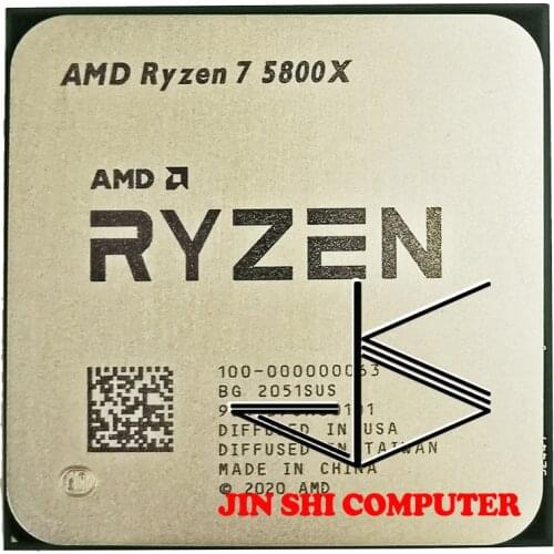 AMD-procesador de CPU AMD Ryzen 7 5800X R7 5800X 3,8 GHz, ocho núcleos, 16 hilos, 7NM L3 = 32M, 100-000000063 Socket AM4