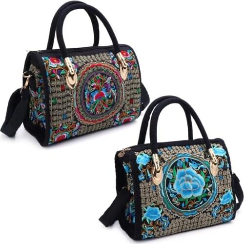 THINKTHENDO Women's Bags With Embroidery