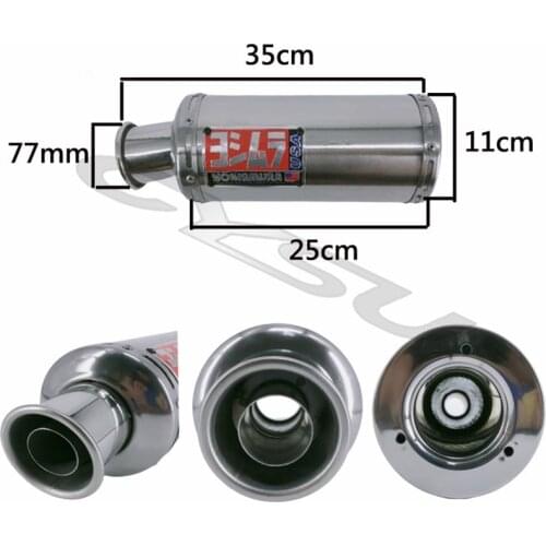 Motorcycle Exhaust Universal Modified Motorcycle Yoshimura Exhaust Pipe For CBR400 CB400 VTEC VFR400 CBR29