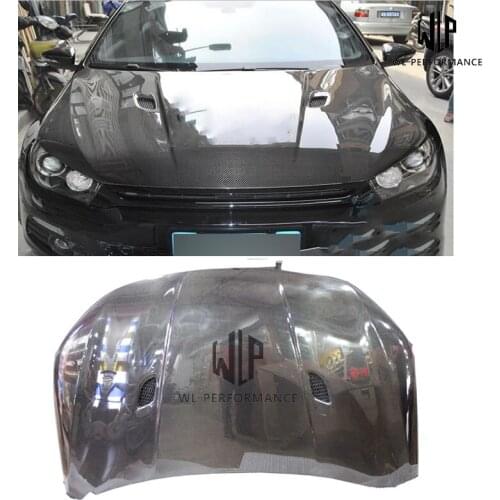 VW High Quality Carbon Fiber Rear Trunk Hood Car Body Kit Fit For Volkswagen Scirocco M3 Style Car Styling 09-18