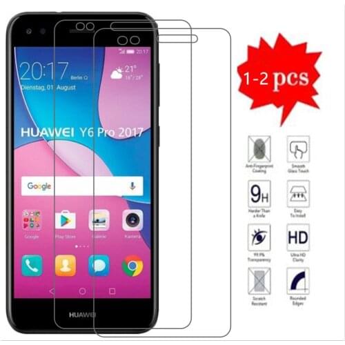 9H Tempered Glass For Huawei Y6 Pro 2017 SLA-L02 L22 AL00 Case Protective Cover For Huawei P9 Lite Mini Screen Protector Film