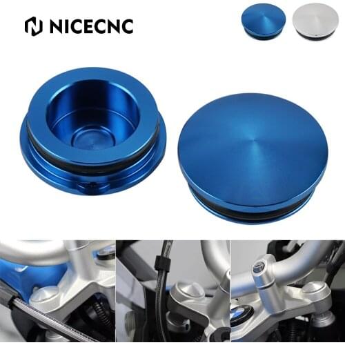 NICECNC New Front Fork Top Tube Lid Cap Aluminum for BMW Motorbike R1100GS R1150GS Adventure Roadster R 1200 GS