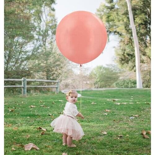 1piece 36inch Rose Gold Latex round big Balloon for Wedding Engagement Birthday party Decorations Event party helium Supplies