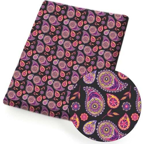 Polyester Cotton Fabric Printed Cloth Sheets Cartoon Amoeba Home Textile DIY Dress Supplies Handmade Mask Materials 45*150cm 1pc