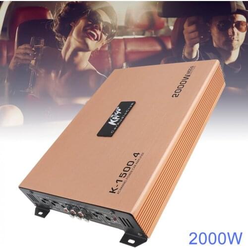 2000W Class AB Digital 4 Channel Aluminum Alloy High Power Car Stereo Amplifier Auto Stereo Amplifiers