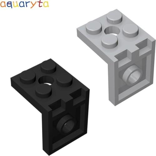 Aquaryta 40pcs Bracket 2x2-2x2 Building Blocks Brick MOC Part Compatible with 3956 DIY Educational Accessories Part Toy for Teen