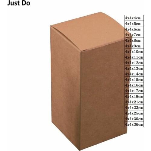 4X4X12cm Kraft paper box Cosmetics Cream Packaging boxes DIY Lip lipstick Tube Jewelry Accessory Gift Packaging Boxes