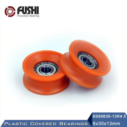 605 ZZ Ball Bearing Covered With POM Plastic 6*30*13 mm ( 2 PCS ) Plastic Pulley Bearings 605 Z 2Z