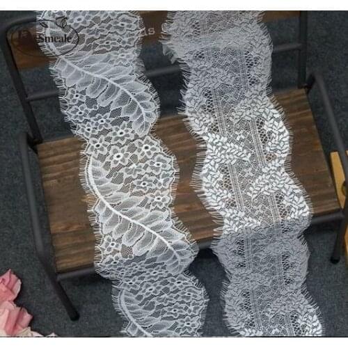 15M/Lot Width 11CM exquisite eyelash lace trim fabric DIY adornment accessories RS1006