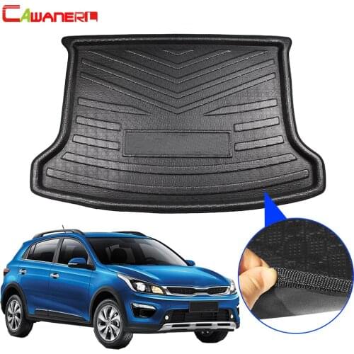 Cawanerl Car Accessories Rear Trunk Mat Floor Tray Boot Liner Tail Carpet Cargo Luggage Kick Mud Pad For Kia KX Cross