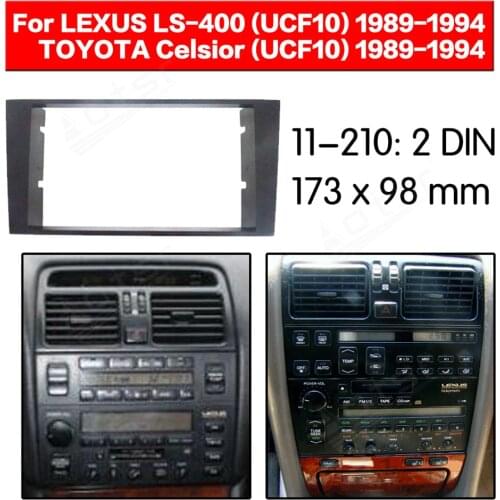 Car Radio Fascia Frame For 1996 Lexus LS400 Stereo Panel Plate Dash Kit
