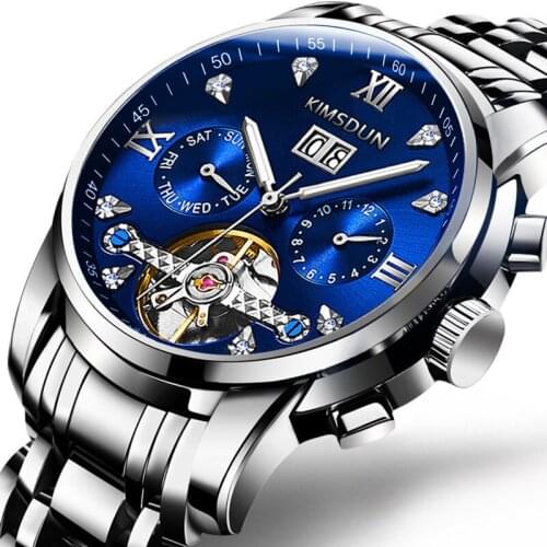 Fashion Luxury Mens Living Waterproof Automatic Watches Luminous Calendar Wristwatch Gold Steel Belt Watch Montre Homme Clock