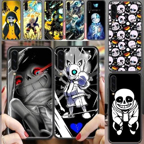 Undertale Sans Game Phone case For Samsung Galaxy A 3 5 7 8 10 20 21 30 40 50 51 70 71 E S 2016 2018 4G black art cover pretty