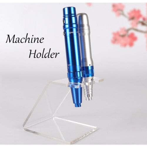 Double Hole Tattoo Machine Holder Display Stand Professional Transparent Acrylic Tattoo Gun Rack Rest Organzier For Tattooist