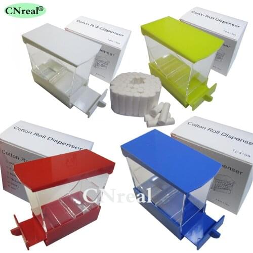 1 Piece Dental Cotton Roll Dispenser & 50 pcs Cotton Roll Drawer-type Teeth Whitening (4 Colors)