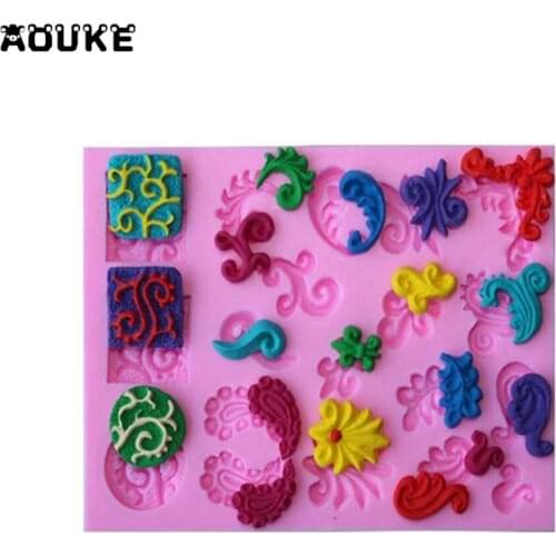 DIY Tools for Cake Decoration Mini Decorative Dattern 3D Chocolate Liquid Silicone Pastry mould Pudding Ice Cube Soap Molds