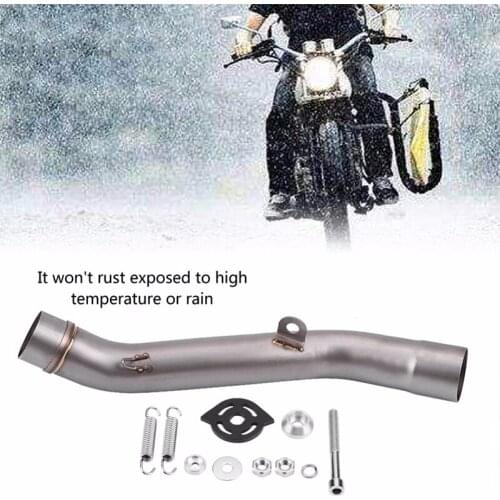 For Kawasaki Z800 2013 2014 2015 2016 Motorcycle Exhaust Middle Pipe Link Connect Universal Stainless Steel Anti-corrosion Pipe