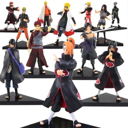 16cm Naruto Shippuden Anime Uchiha Sasuke Itachi Sasuke Minato Hyuga Hinata Triangle Bottom Action Figure Model Toys Brinquedos
