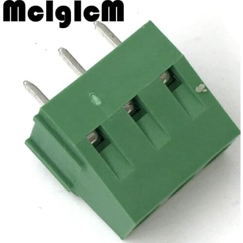 H031-05 20pcs KF128-3P DG128 5.00MM 300V 10A 5mm pitch connector pcb screw terminal block connector 3pin Free shipping