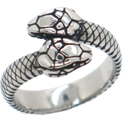 Unisex 316L Stainless Steel Cool Newest Snake Ring