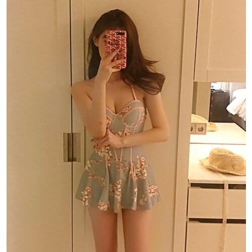 Swimsuit For Girls Tankini Swimsuits Women Bikini Brazilian Separate Female Cover Fragrance Color Print Push Up Neck Swim Wear