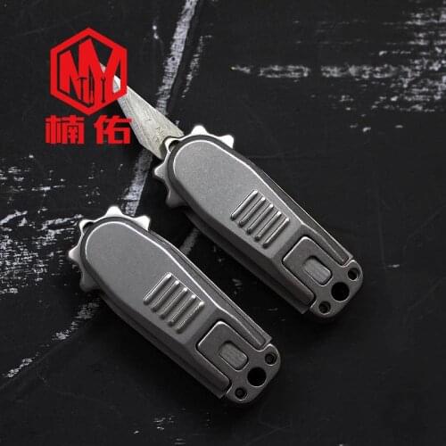 MINI Titanium Alloy Rotary Scalpel Portable Outdoor Medical Knife EDC One-Hand Utility Knife No Blade