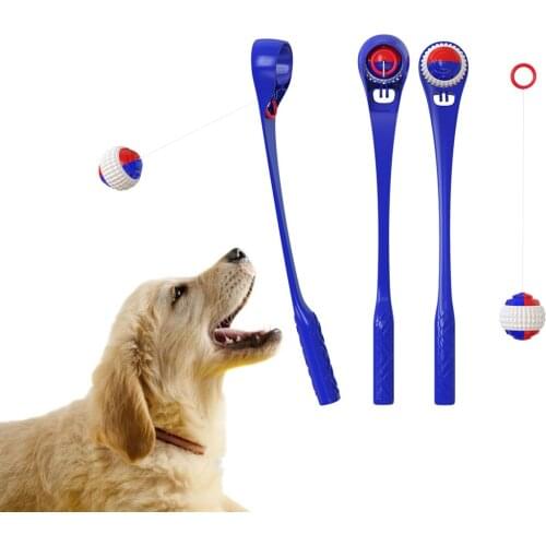 Legendog Dog Training Ball Set Plastic Outdoor Dog Ball Thrower Stick Dog Ball Launcher For Medium Small Pet Interactive Toys