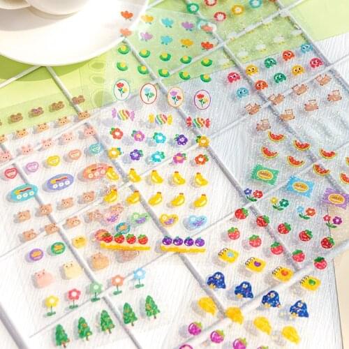 Mohamm 1PSC Kawaii Stationery Strawberry Stickers Scrapbooking Stationery School Supplies