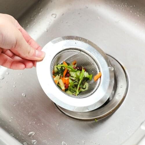 Stainless Steel Sink Strainer Stopper Kitchen Sink Drain Filter Bathtub Hair Catcher Stopper Bathroom Hair Catcher Tool