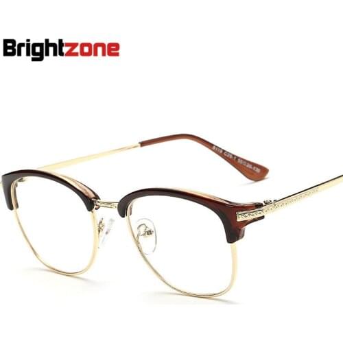 2017 New Pattern Korean Style Full Rim Rx-able Prescription Glasses Frame Men And Women Plain Glasses Spectacles Oculos De Grau