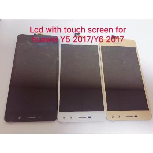 Wholesale Price 10 PCS/Lot Tested Working LCD Display And Touch Screen Replacement Parts for Huawei Y5 2017 Y6 2017+FREE Tools