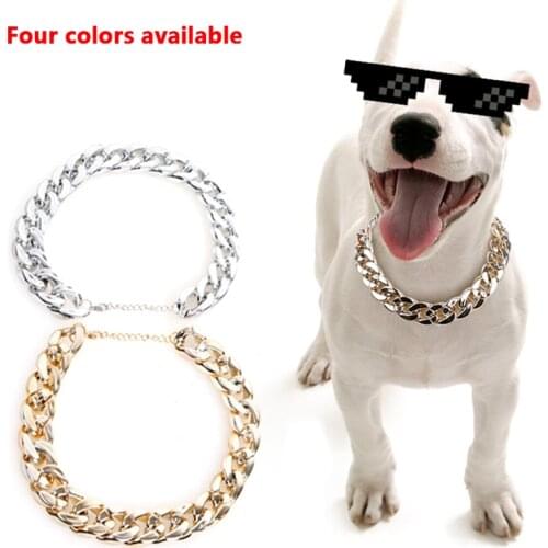 Plastic Acrylic Dog Cat Chain Collar Durable And Easy To Remove Small Large Dogs Decorations Pet Accessories Collar Perro