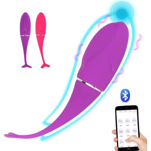 Sexy Dolphin APP Control Bluetooth Vibrators Women Vaginal Balls Exerciser Anal Plug Clitoris Massager Erotic Toys For Sex Shop