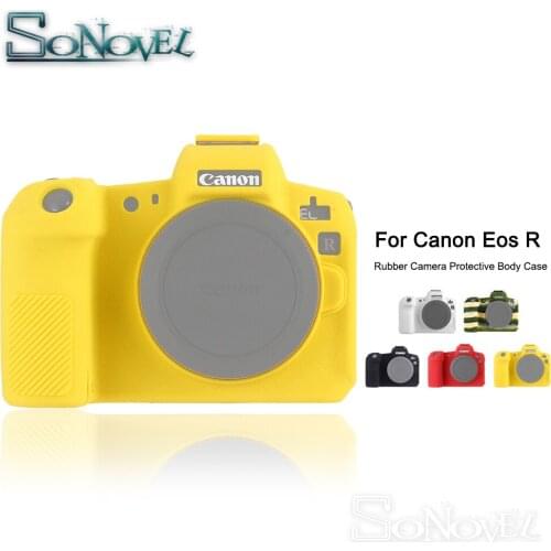 Top Texture Design Rubber Silicon Camera Bag Case Body Cover Protector Frame Skin For Canon Eos R Camera Protective Soft case