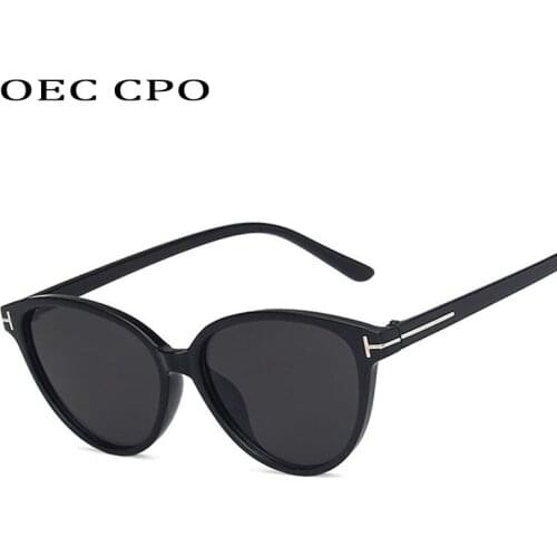 Sexy Cat Eye Sunglasses New Retro Fashion Sunglasses Women Brand Designer Cat Eye Black Brown Sun Glasses Female UV400 Oculos