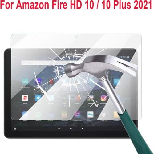 2PCS 9H Screen Protector For Fire HD 10 Plus 2021 Tempered Glass for Fire HD10+ 11th Generation HD 10 2021 10.1" Protective Film