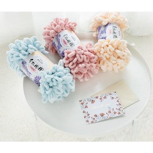 100g Soft Smooth Yarn thick Super Bulky Chunky Yarn for Hand Knitting Crochet DIY Arm Knitting Roving Spinning for Blanket